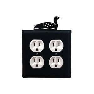  Wrought Iron Loon Double Outlet Cover: Home Improvement