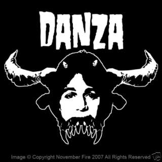 DANZA Shirt Tony Danza Parody Danzig Skull Funny Metal  