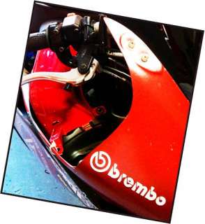 BREMBO White 5 stickers sticker decals decal racing f1  