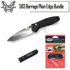  Benchmade Knife 583 Barrage Plain Edge Folding Knife 