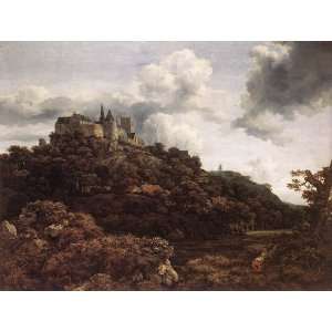     Jacob Isaakszoon van Ruisdael   32 x 24 inches   Bentheim Castle