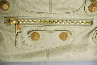 BALENCIAGA Praline&Gold Hardware PART TIME Motorcycle Shoulder Bag 