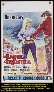 Original * THE BALLAD OF JOSIE * 1968 Western Movie Poster Doris Day 