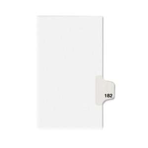   Side Tab Legal Exhibit Dividers   White   AVE82398