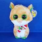 Ty Beanie Boos   Candy Cane   Hamster   Christmas   NEW