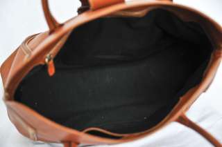 TODS TODS Honey Brown Textured Leather Buckle Tote Shoulder Bag Purse 