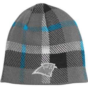 Carolina Panthers Retro Sport Plaid Cuffless Knit Hat  