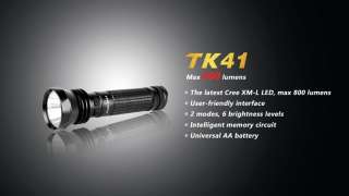 Fenix TK41 Cree LED 800 Lumen Waterproof Flashlight   Fenix Dealer 