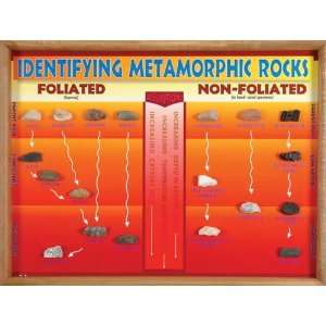  Metamorphic Rock Framed Chart w/ Rock samples (for 14232 