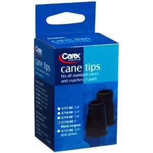  CANE TIP 1 BLACK A720 1 per pack by APEX CAREX HEALTHCARE 