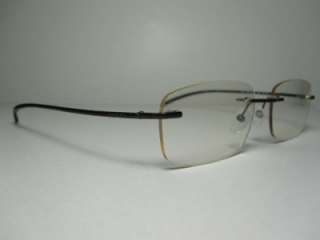 Gucci 1720 Eyeglass Frames Titanium Rectangular Lightweight Rimless 