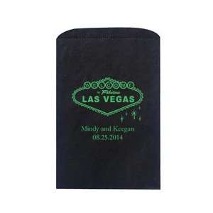  Las Vegas Wedding Favor Bags   13 colors   Personalized 