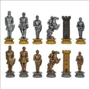  Fame Pewter Medieval Warriors 3.25 Chessmen Toys & Games