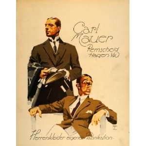  1926 Hohlwein Carl Mauer Men Suit Fashion Litho Poster 