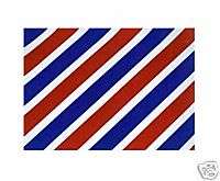 BARBER POLE STRIPES, 20 X 16 FLAT PLASTIC FILM  