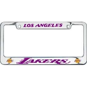  LOS ANGELES LAKERS LICENSE PLATE FRAME WITH LOGO 