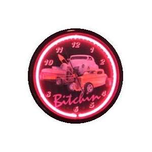   Hotrods Neon 20 Wall Clock Car Made In USA New: Everything Else