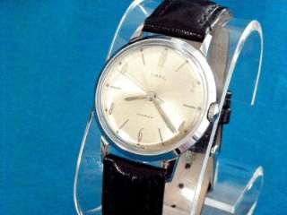 VINTAGE 1966 TIMEX MARLIN MENS CHROME PLATED MECHANICAL WATCH  