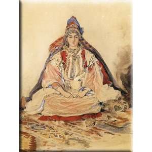 Jewish Bride 12x16 Streched Canvas Art by Delacroix, Eugene