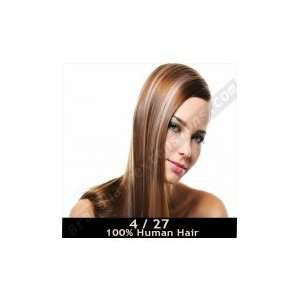   Brown with Strawberry Blonde 7 pcs set Clip In Extensions: Beauty