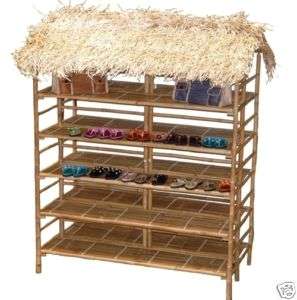 New PALAPA Display Thatch Tiki Shelf Retail Unit LARGE  