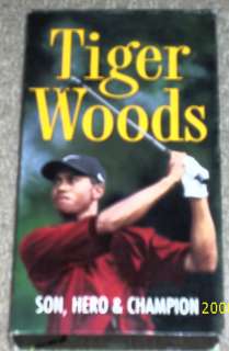 Tiger Woods Son, Hero & Champion (VHS, 1997)  
