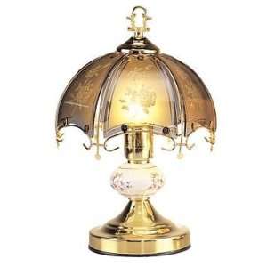  OK LIGHITNG OK 609BGA SP3 14.25 in. Gold Table Touch Lamp 