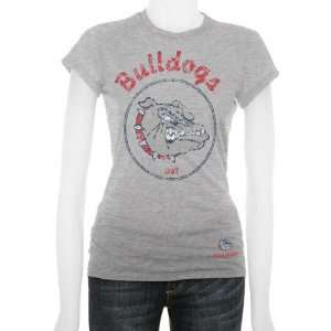  Gonzaga Bulldogs Womens Oxford Circle Cube T Shirt 