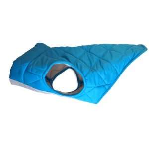   Quilted Puffer Dog Coat Small Aqua, Fits Dogs 9 14 lbs: Pet Supplies