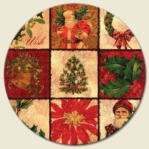  Vintage Christmas Patchwork Lazy Susan