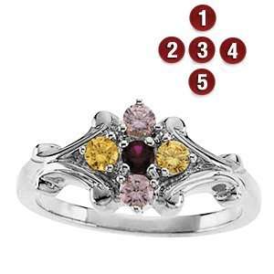  Heritage Sterling Silver Mothers Ring: Jewelry
