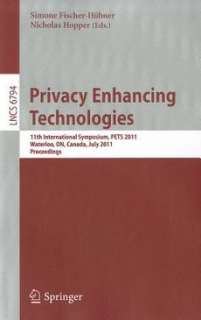 Privacy Enhancing Technologies NEW 9783642222627  