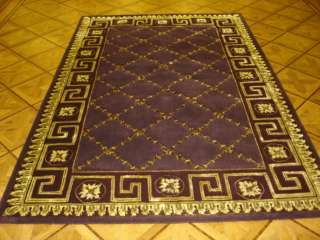   Gold Neoclassical Hand Tufted Wool Rug Nourison Beauvais BV03  
