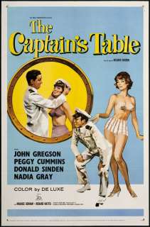 The Captains Table 1960 Original U.S. One Sheet Movie Poster  