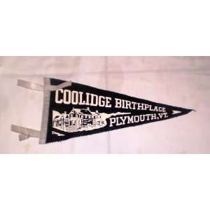  pennant Calvin Coolidge Birthplace PLYMOUTH VERMONT 