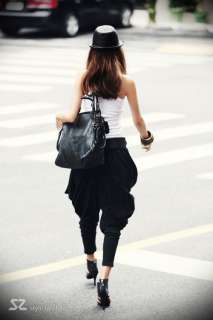Black Harem Pants Clubbwear Women Loose Trousers Korea  