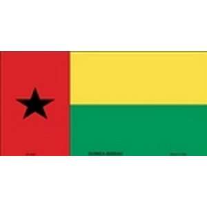 Guinea Bissau Flag License Plate Plates Tags Tag auto vehicle car 