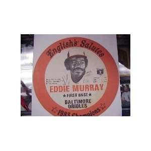  1983 Eddie Murray English Salutes Disc Lid RARE Sports 