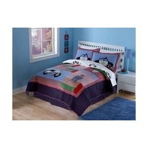  Pem America,Police Full / Queen Quilt with 2 Shams.: Home 