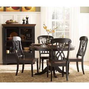  Ohana Black Round Dining Room Set by Homelegance