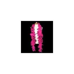  6 Pink and Black Feather Boas
