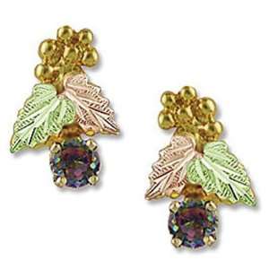   Black Hills Gold Mystic Fire Topaz Earrings   ER918: Jewelry