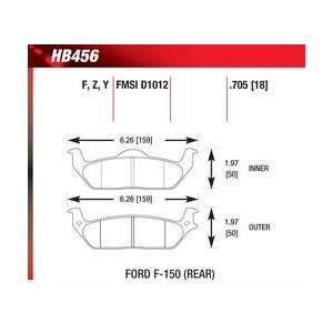  Hawk Performance HB456Y.705 LTS Brake Pad Automotive