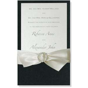  Elegant and Formal Invitations   Black Ivory Pocket Tiara 