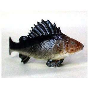    Lomonosov Porcelain Figurine Ruff Fish Black