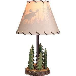  Pine Tree Lamp w/ Moose Shade: Home Improvement