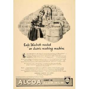  1945 Ad Aluminum Co America Washing Machine Lady Mcbeth 