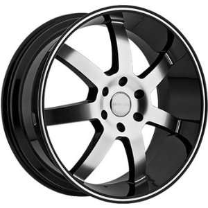 Menzari Absolute 24x9 Black Wheel / Rim 6x5.5 with a 25mm Offset and a 
