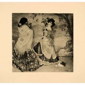  1908 Photogravure Spanish Dancer Women Culture Dress Fashion 