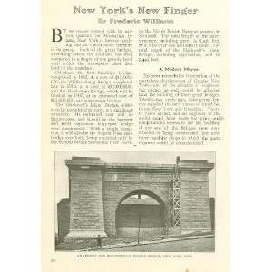  1906 Building Blackwells Island Bridge New York 